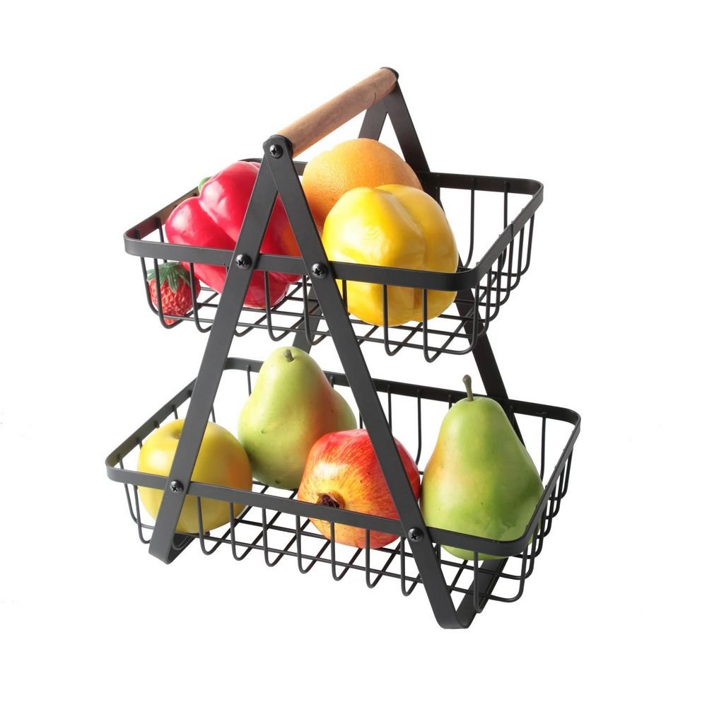 Folding Fruit Basket (Black)